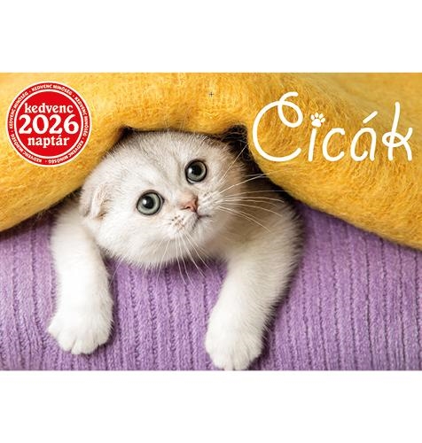 KEDVENC NAPTÁR 2026 CICÁK