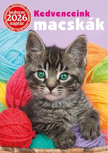 KEDVENC NAPTÁR 2026 KEDVENCEINK (MACSKÁK)