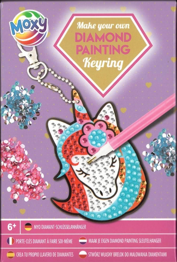 GYÉMÁNT KIRAKÓ KULCSTARTÓKÉSZÍTŐ UNIKORNIS