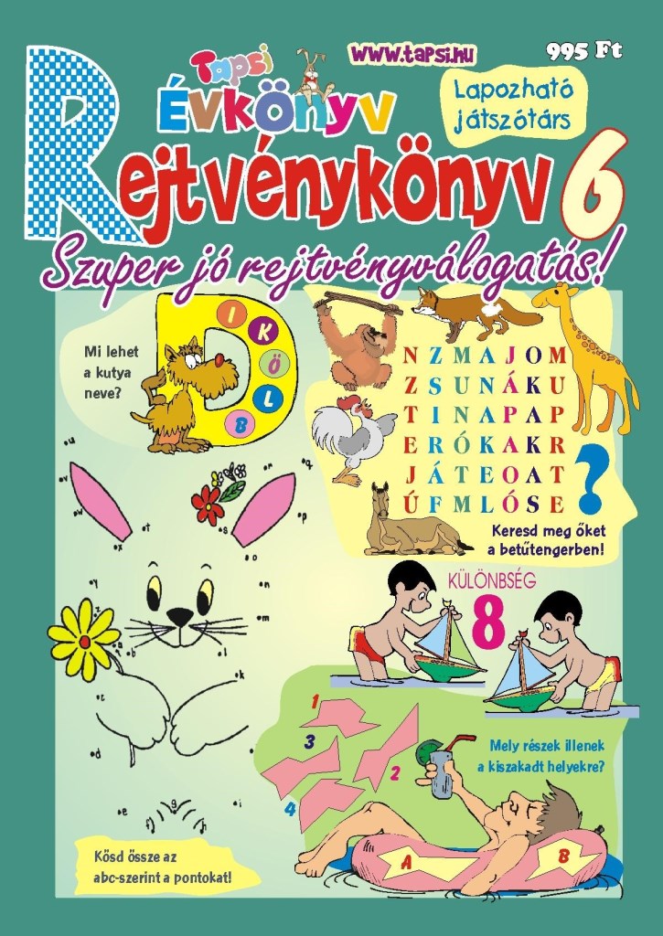 TAPSI ÉVKÖNYV - REJTVÉNYKÖNYV 6.