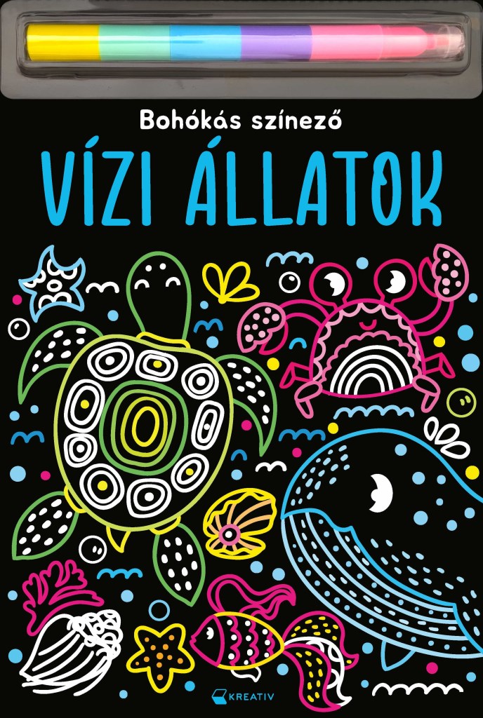 VÍZI ÁLLATOK - BOHÓKÁS SZÍNEZŐ