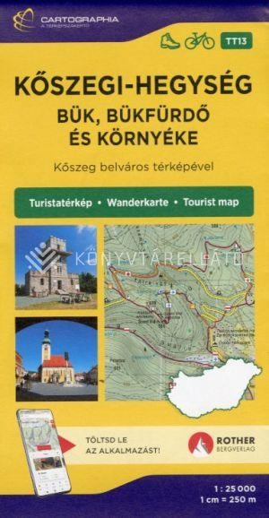 KŐSZEGI-HEGYSÉG BÜK, BÜKFÜRDŐ ÉS KÖRNYÉKE TURISTATÉRKÉP
