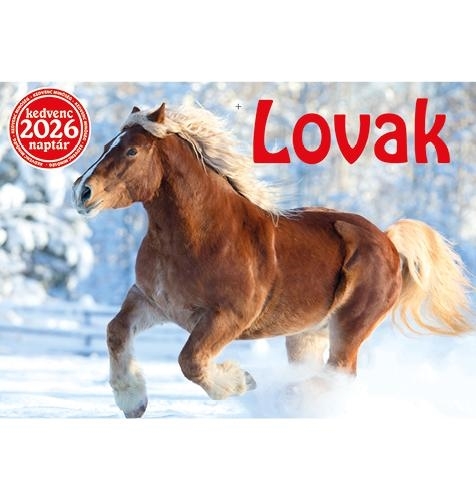 KEDVENC NAPTÁR 2026 LOVAK