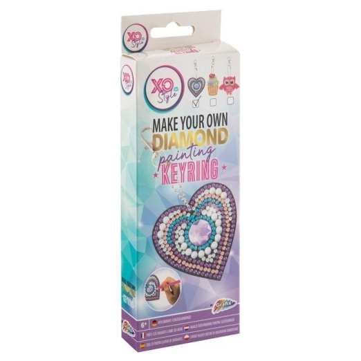 GRAFIX - CSINÁLD MAGAD GYÉMÁNTFESTŐS KULCSTARTÓ - SZÍV