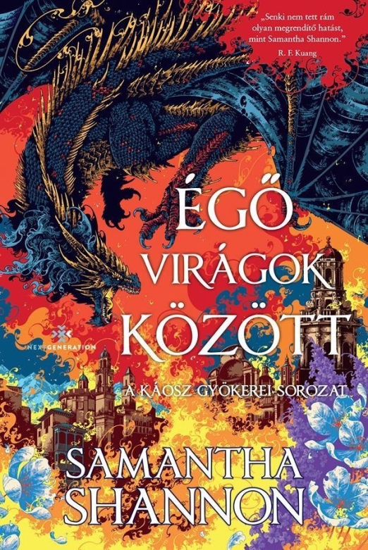 ÉGŐ VIRÁGOK KÖZÖTT -  ÉLFESTETT (A KÁOSZ GYÖKERE SOROZAT)