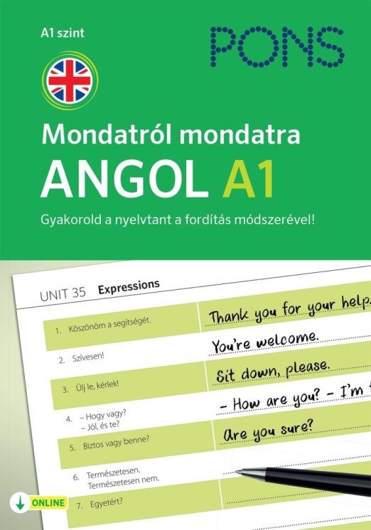 PONS MONDATRÓL MONDATRA ANGOL A1 - GYAKOROLD A NYELVTANT A FORDÍTÁS MÓDSZERÉVEL!