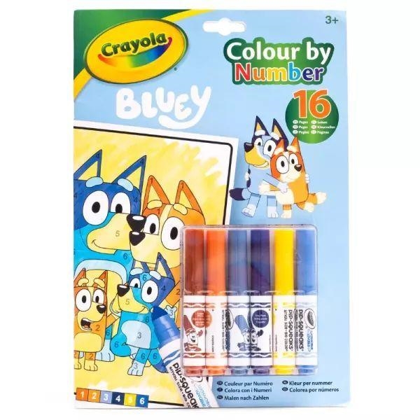 CRAYOLA SZÁM SZERINTI SZÍNEZŐ - BLUEY