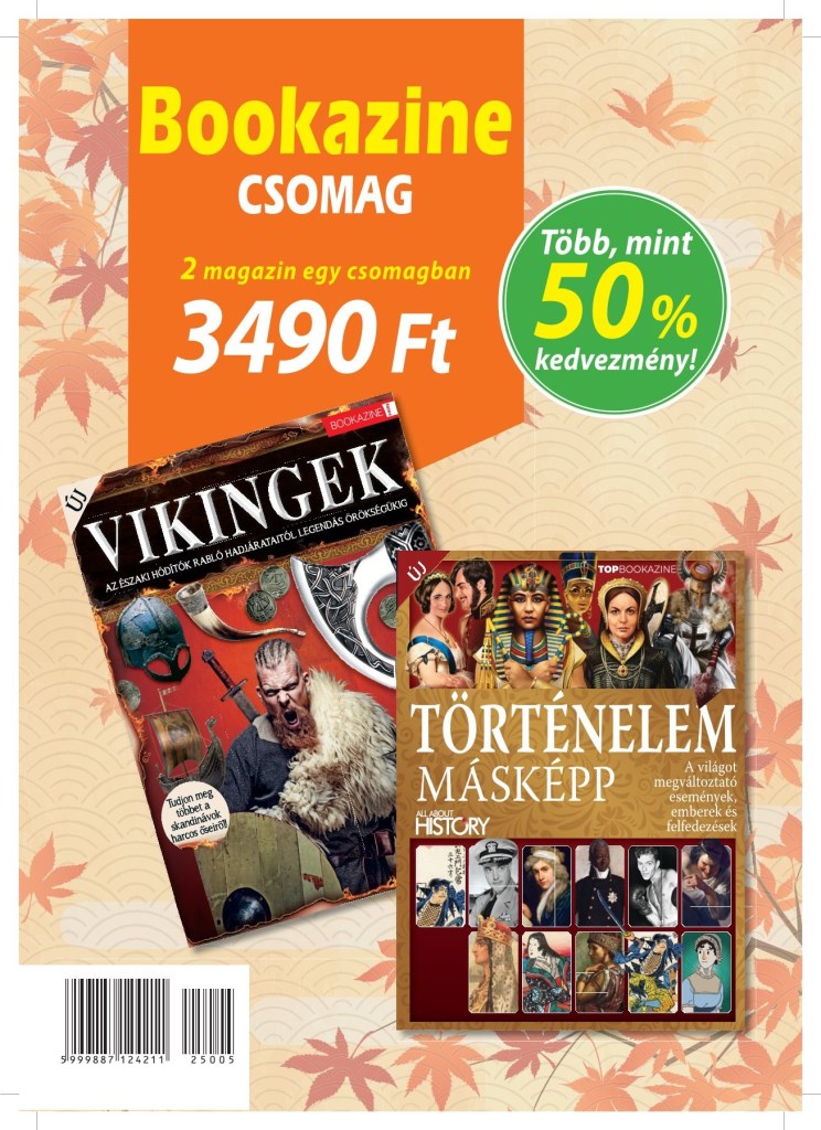 BOOKAZINE DUPLA-CSOMAG: VIKINGEK/TÖRTÉNELEM MÁSKÉPP