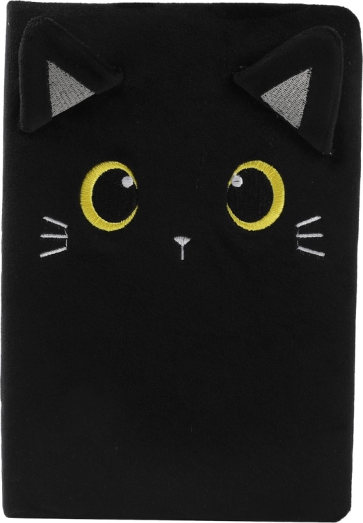 PLÜSS A5 NOTESZ BLACK CAT, BLANKÓ
