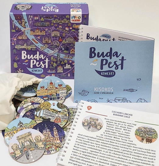 BUDAPEST KINCSEI - MEMÓRIAJÁTÉK (+ZSEBKÖNYV TÉRKÉPPEL)