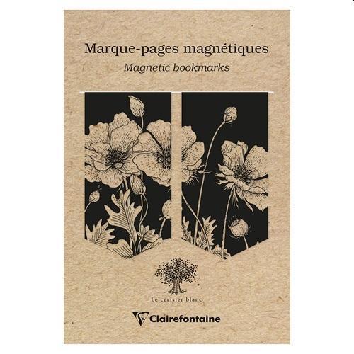 MÁGNESES KÖNYVJELZŐ CLAIREFONTAINE LE CERISIER BLANC, 10,5X15,5CM