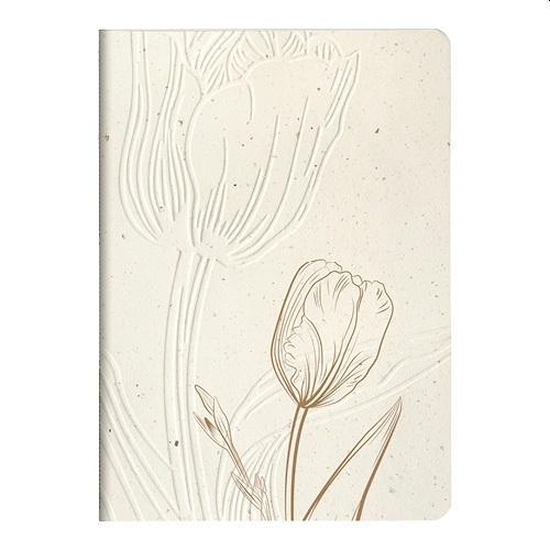 JEGYZETFÜZET CLAIREFONTAINE TULIP PAPER, A/5, TEXTIL GERINC, 14,8X21CM, 32 LAPOS