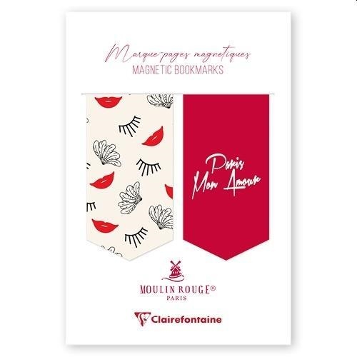 MÁGNESES KÖNYVJELZŐ CLAIREFONTAINE MOULIN ROUGE, 10,5X15,5CM