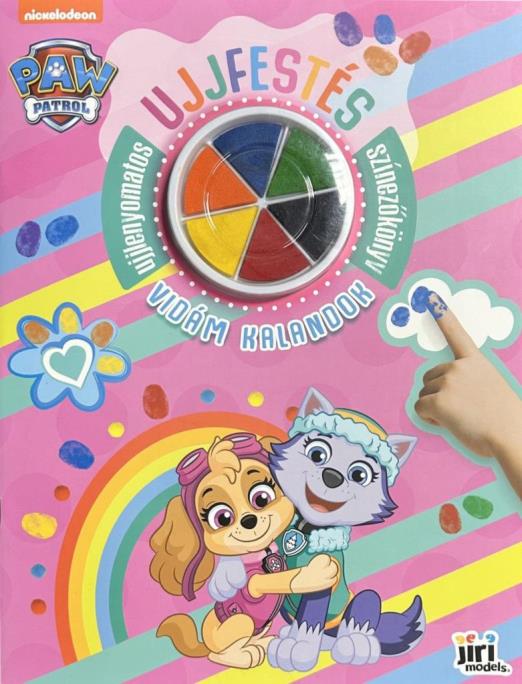 MANCS ŐRJÁRAT- UJJFESTÉS - VIDÁM KALANDOK - UJJLENYOMATOS SZÍNEZŐKÖNYV