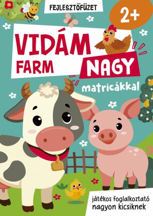 VIDÁM FARM NAGY MATRICÁKKAL -  FEJLESZTŐ FÜZET - JÁTÉKOS FOGLALKOZTATÓ