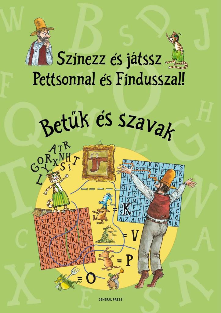 SZÍNEZZ ÉS JÁTSSZ PETTSONNAL ÉS FINDUSSZAL! - BETŰK ÉS SZAVAK