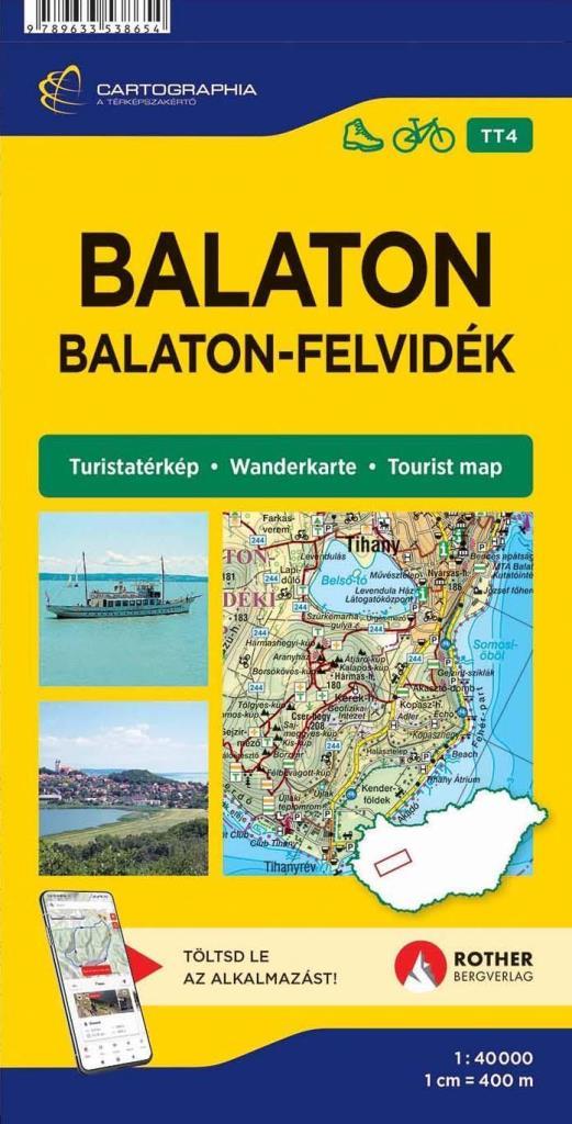 BALATON - BALATON-FELVIDÉK TURISTATÉRKÉP [TT4]