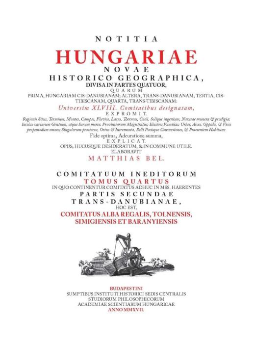 NOTITIA HUNGARIAE NOVAE HISTORICO GEOGRAPHICA IV.