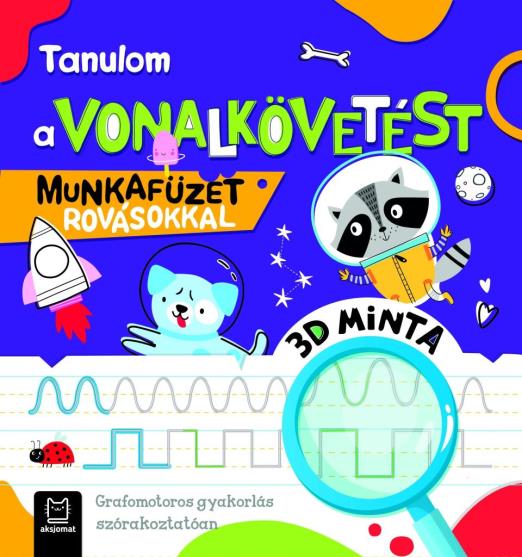TANULOM A VONALKÖVETÉST -  MUNKAFÜZET ROVÁSOKKAL.