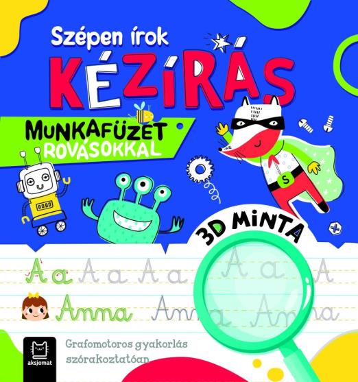 SZÉPEN ÍROK -  KÉZÍRÁS -  MUNKAFÜZET ROVÁSOKKAL.