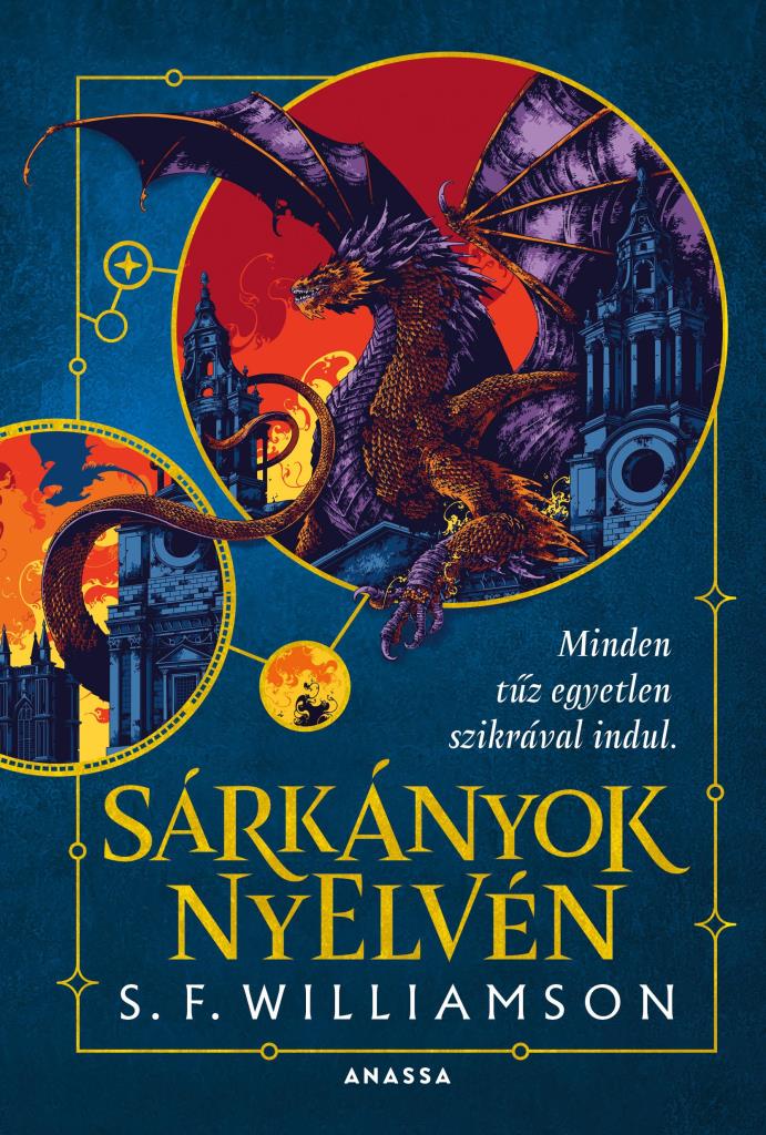 SÁRKÁNYOK NYELVÉN - KÖTÖTT - ÉLFESTETT