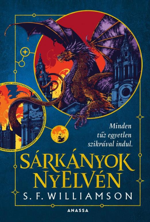 SÁRKÁNYOK NYELVÉN - KÖTÖTT - ÉLFESTETT
