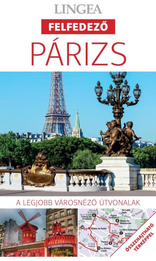PÁRIZS - LINGEA FELFEDEZŐ,ÖSSZEHAJTHATÓ TÉRKÉPPEL 2. KIADÁS)