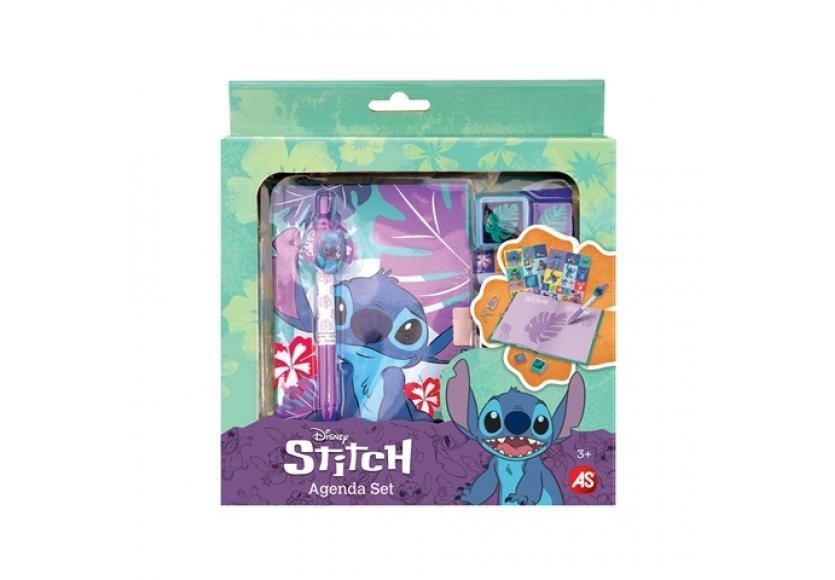 NAPLÓ-STITCH LAKATTAL+TOLL+NYOMDA (pálmalevél)