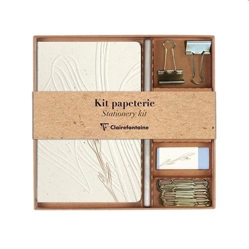 CLAIREFONTAINE KOLLEKCIÓ TULIP PAPER JEGYZETFÜZET, CERUZA, BINDER CSIPESZ, KAPOC