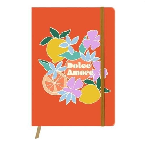 NAPLÓ CLAIREFONTAINE DOLCE AMORE A/5 64 LAPOS, PUHA FEDELES, VONALAS, GUMIS ZÁRÓ