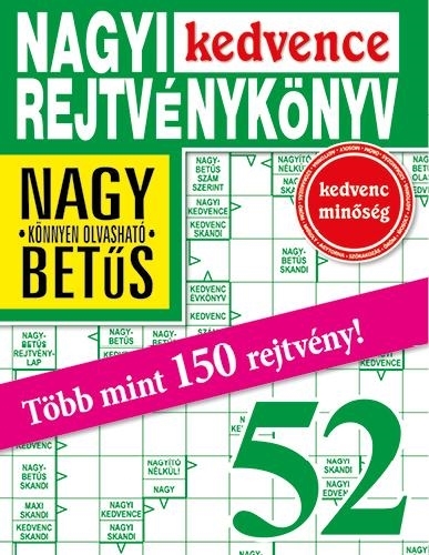 NAGYI KEDVENCE REJTVÉNYKÖNYV 52