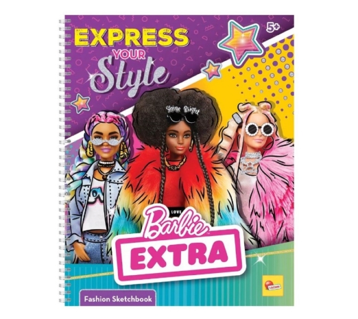 BARBIE DIVATTERVEZŐ VÁZLATFÜZET EXPRESS YOUR STYLE