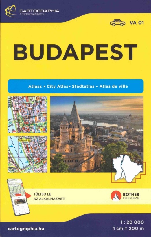 BUDAPEST ATLASZ 1:20 000 (VA01) SPIRÁLOS