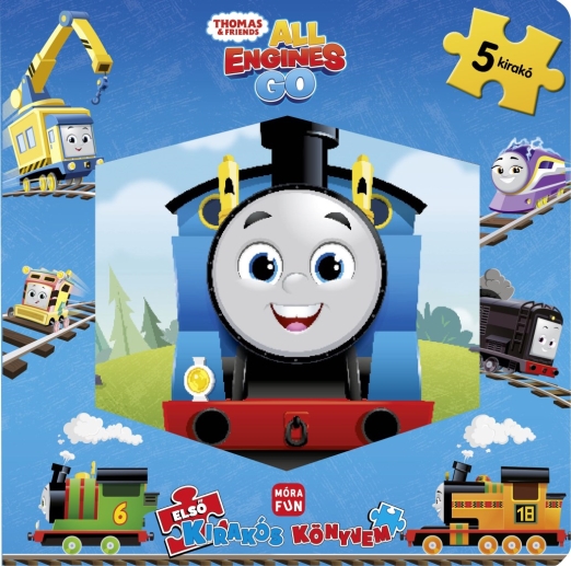 THOMAS - ALL ENGINES GO - ELSŐ KIRAKÓS KÖNYVEM ( 5 KIRAKÓVAL)