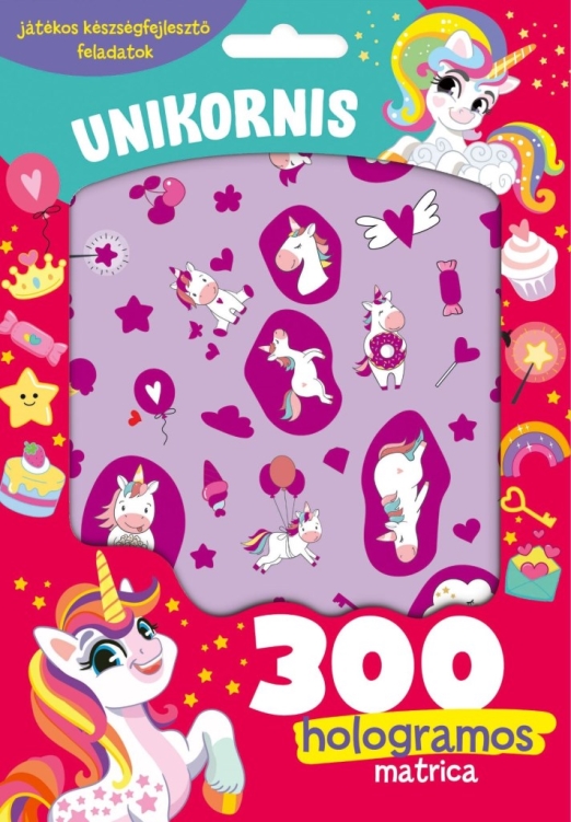UNIKORNIS - 300 HOLOGRAMOS MATRICÁVAL