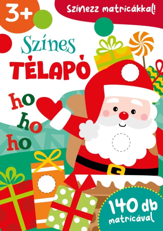 SZÍNES TÉLAPÓ - SZÍNEZZ MATRICÁKKAL -  140 DB MATRICÁVAL