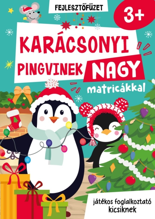 KARÁCSONYI PINGVINEK NAGY MATRICÁVAL - JÁTÉKOS FOGLALKOZTATÓ KICSIKNEK
