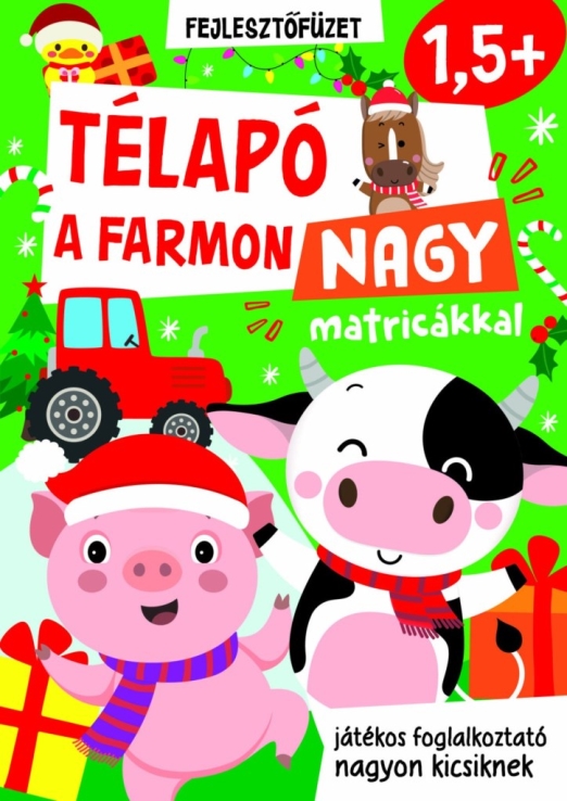 TÉLAPÓ A FARMON NAGY MATRICÁKKAL - JÁTÉKOS FOGLALKOZTATÓ NAGYON KICSIKNEK
