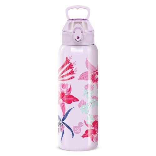 DUPLAFALÚ FÉMKULACS - 700 ML BEACH FLOWERS-PURPLE (5549) 25