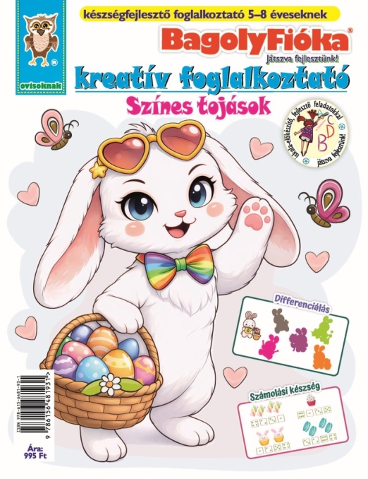 BAGOLYFIÓKA KREATÍV FOGLALKOZTATÓ FÜZET - SZÍNES TOJÁSOK