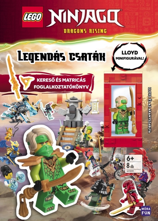 LEGO NINJAGO - LEGENDÁS CSATÁK - KERESŐ- ÉS MATRICÁS FOGLALKOZTATÓKÖNYV