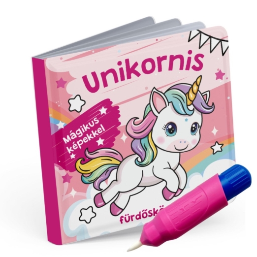 UNIKORNIS FÜRDŐSKÖNYV - MÁGIKUS KÉPEKKEL, SZÍNVÁLTÓS